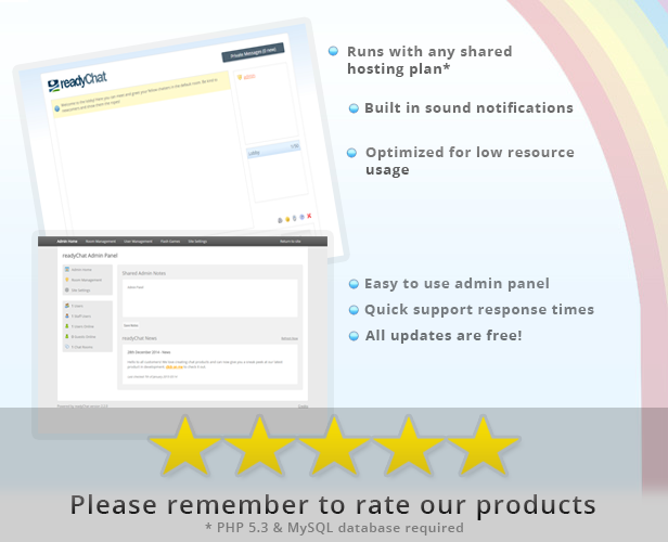 readyChat - PHPAJAX Chat Room v2.2