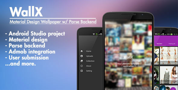 WallX Material Design Wallpaper & Parse Backend