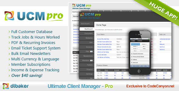 Ultimate Client Manager - CRM - Pro Edition