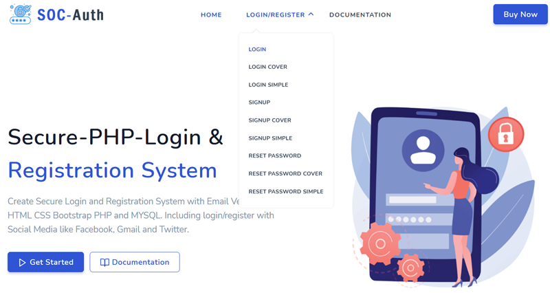 Advanced Security - PHP Register/Login System