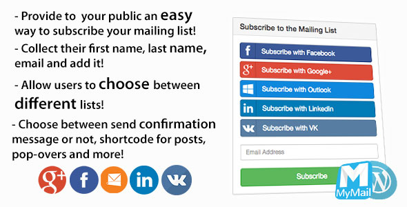 MyMail Social WordPress