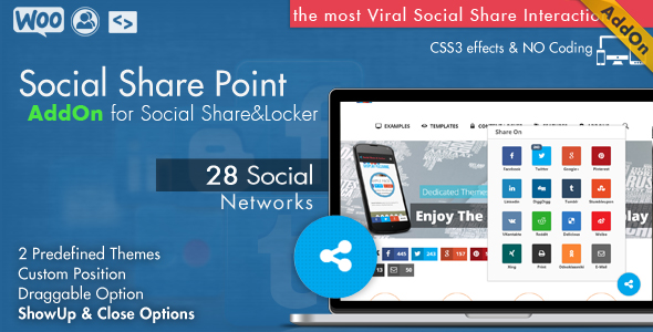 Social Share Point AddOn - WordPress