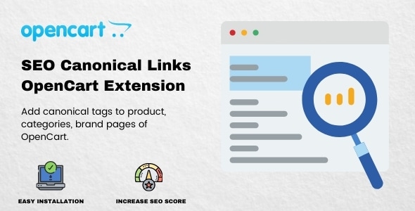 OpenCart Canonical URLs SEO extension