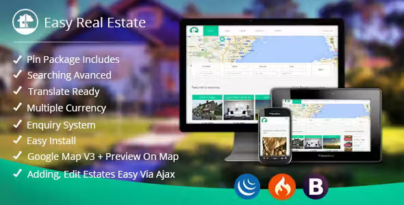 Easy Real Estate App - come with admin panel