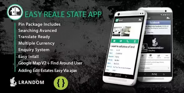 Easy Real Estate App - come with admin panel