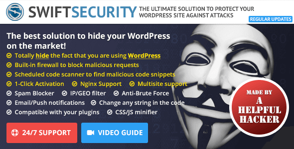 Swift Security Bundle - Hide WordPress, Firewall, Code Scanner | Utilities