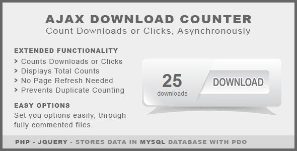 Ajax Download Counter