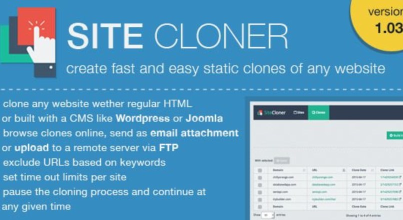 SiteCloner - Make Clones or Copies of any website