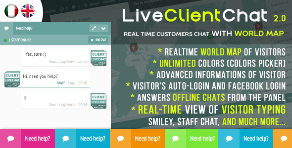 Live Client Chat - Help Chat With Visitors Map v2.6