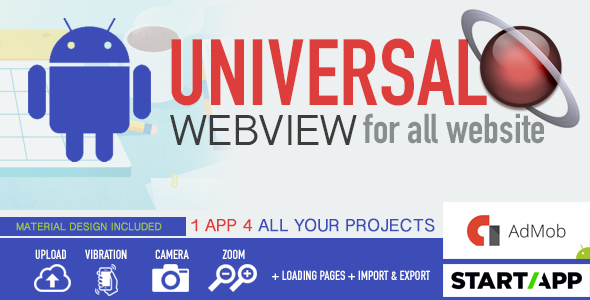 Android WebView App - Universal for all website