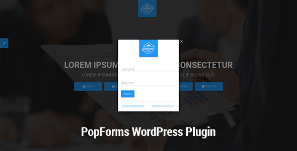 PopForms Material Design Responsive Bootstrap Modal Form Set