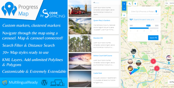 Progress Map Wordpress Plugin v2.8.5