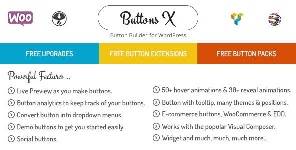 Buttons X - Powerful Button Builder for WordPress v1.6