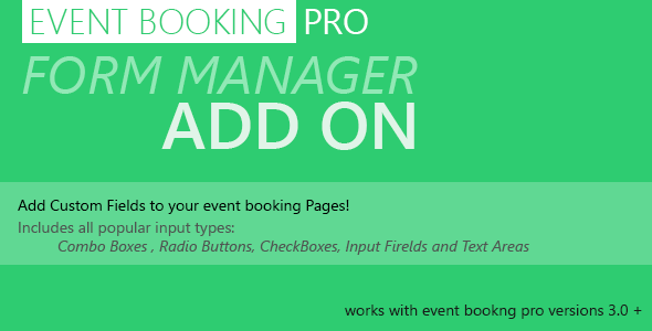 Forms Manager - Event Booking Pro Add-on v1.8.0