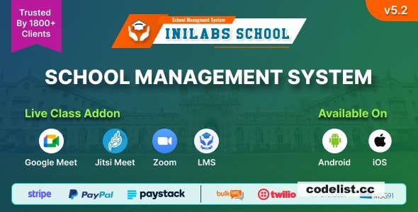 Inilabs School Management System Express v3.0