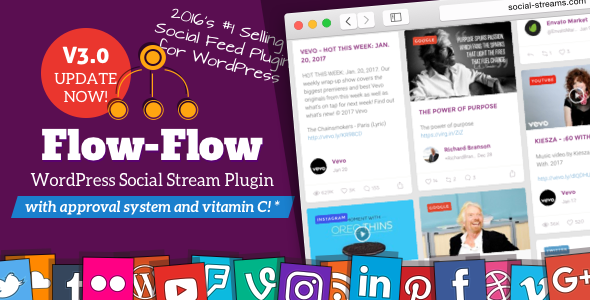 Flow-Flow - WordPress Social Stream Plugin v3.0.1