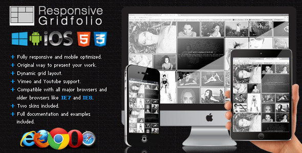 Responsive Gridfolio | Images and Media