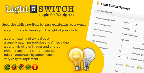 Light Switch - Plugin For Wordpress V1.7