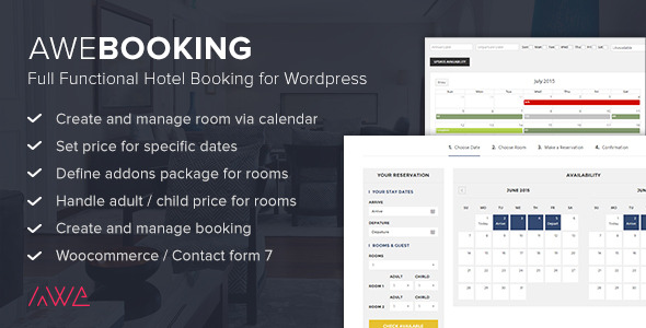 AweBooking - Online Hotel Booking For WordPress V2.8.3