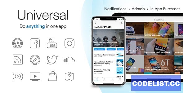 Universal For IOS - Full Multi-Purpose IOS App V3.0.1