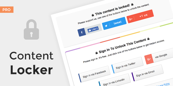 Content Locker Pro – Premium WordPress Plugin V1.0.7