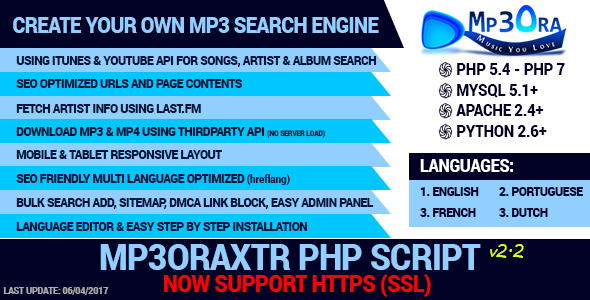 Mp3OraXtr - PHP Mp3 Search Engine v2.2