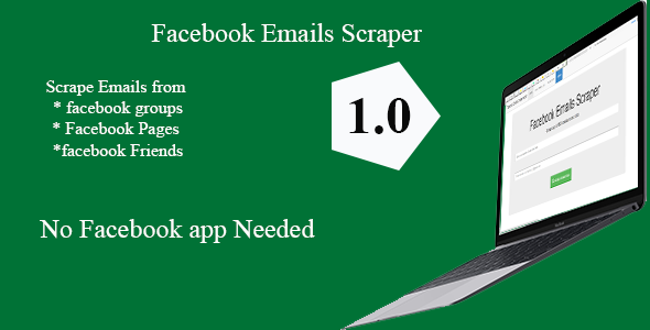 Facebook Groups Pages Profiles Emails Scraper 1.1