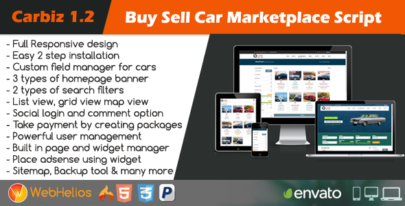 Carbiz - Buy Sell Car Marketplace Script v1.2