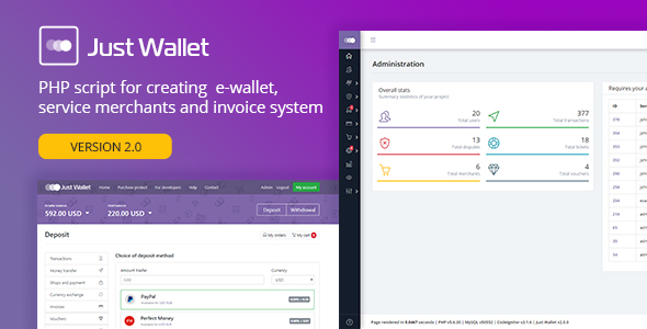 Just Wallet - Online Payment Gateway v2.0.4