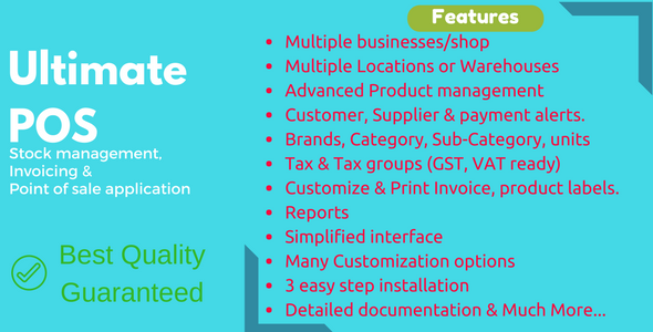 Ultimate POS - Advanced Stock Management, Point of Sale & Invoicing application v2.2.1