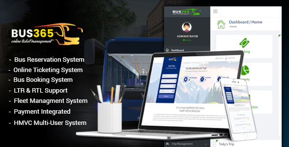 Bus365 - Bus Reservation System with Website v2.0