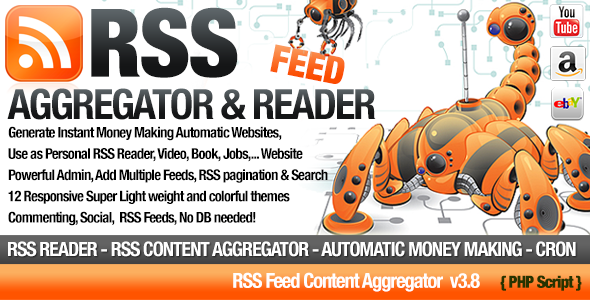 RSS Aggregato - Niche Content RSS Site Builderr v3.8