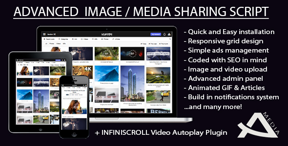 Avidi Media - Ultimate Video, Music, Photo and Gif Sharing Script v2.0