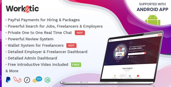 Worketic - Market Place for Freelancers v1.1