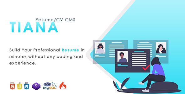 Tiana - ResumeCV CMS v1.0