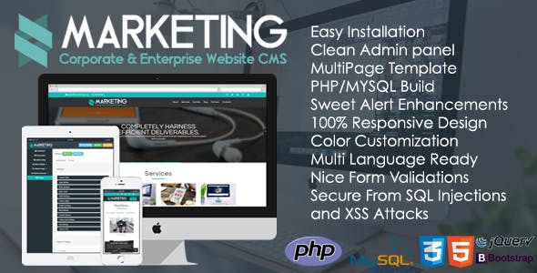 Marketing - Corporate & Enterprise Website CMS v1.2