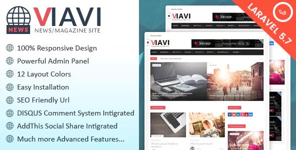 Viavi - News, Magazine, Blog Script v1.0.3