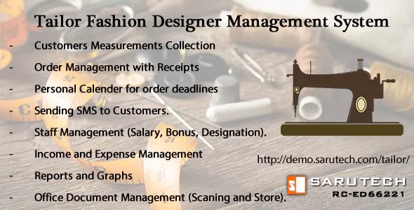 Tailor / Fashion Designer Management System