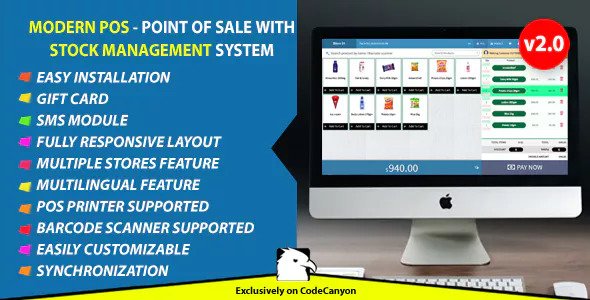 Modern POS - Point of Sale with Stock Management System v2.0