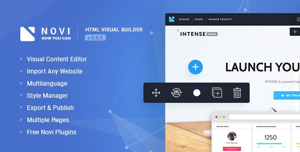 Novi - HTML Page Builder & Visual Content Editor v0.9.5