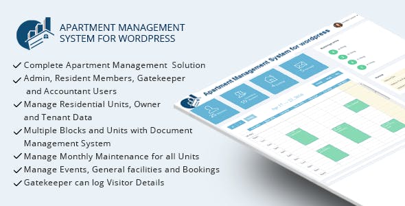 WPAMS - Apartment Management System for wordpress v17.0