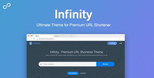 Infinity - Premium URL Shortener Theme v1.0.4