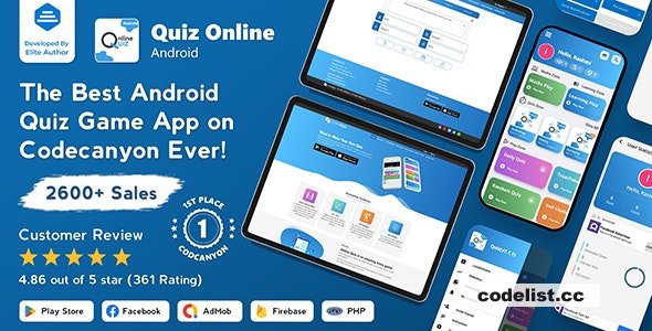 Quiz Online | Trivia Quiz | Quiz Game | Web Quiz + Admin Panel v7.0.5