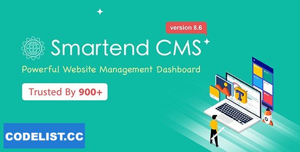 SmartEnd CMS - Laravel Admin Dashboard with Frontend and Restful API v8.6.0