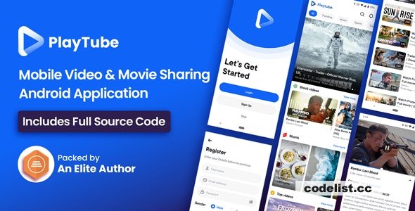 PlayTube - Mobile Video & Movie Sharing Android Native Application (Import / Upload) v2.8
