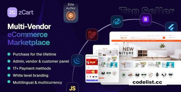 zCart Multi-Vendor eCommerce Marketplace v2.4.0