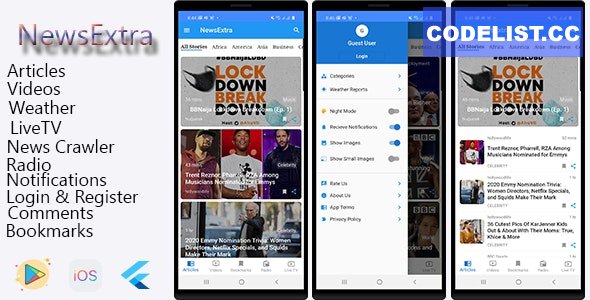 NewExtra Flutter App For Android & IOS 13-NOV-21