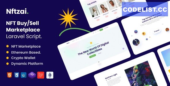 Nftzai - NFT BuySell Marketplace Laravel Script v1.0
