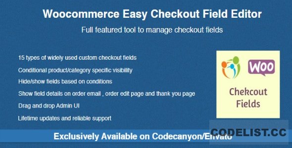 Woocommerce Easy Checkout Field Editor v2.6.1