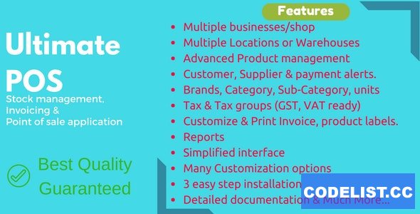 Ultimate POS - Best ERP, Stock Management, Point of Sale & Invoicing application v4.7.6